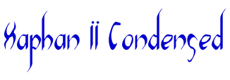 Xaphan II Condensed шрифт